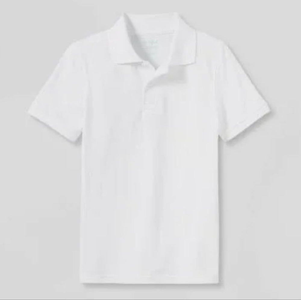 Cat & Jack white polo shirt